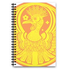 Phoenix Bird Legend Coin Fire 5 5  X 8 5  Notebook by Sudhe