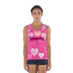 Heartsoflove Sport Tank Top  by designsbyamerianna