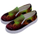 The Lonely Wolf In The Night Kids  Canvas Slip Ons View2
