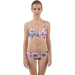 Fabric Textile Nursery Pale Baby Wrap Around Bikini Set by Simbadda