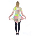 Background Abstract Grid Short Sleeve Tunic  View2
