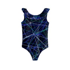 Abstract Background Reason Texture Kids  Frill Swimsuit by Simbadda