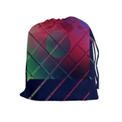 Fractal Artwork Abstract Background Drawstring Pouch (xl) by Sudhe