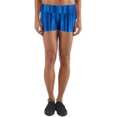 Textured Background Wood Logs Yoga Shorts by Bajindul