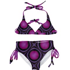Abstract Background Design Purple Kids  Classic Bikini Set by Sudhe