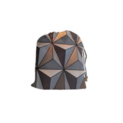 3d Abstract  Pattern Drawstring Pouch (small) by Sudhe