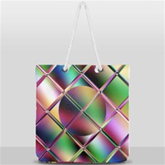 Fractal Artwork Abstract Background Full Print Rope Handle Tote (large) by Sudhe
