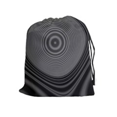 Digital Art Background Black White Drawstring Pouch (xl) by Sudhe