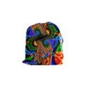 Abstract Fractal Artwork Colorful Drawstring Pouch (Small) View1
