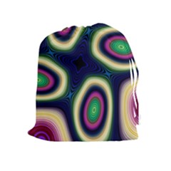 Abstract Artwork Fractal Background Art Pattern Drawstring Pouch (xl) by Sudhe