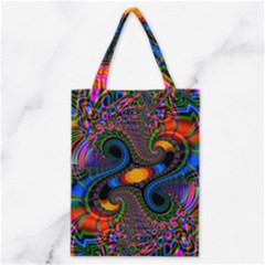 Abstract Fractal Artwork Colorful Classic Tote Bag by Sudhe