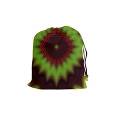 Fractal Artwork Idea Allegory Geometry Drawstring Pouch (medium) by Sudhe