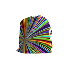 Background Design Pattern Colorful Drawstring Pouch (medium) by Sudhe