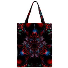 Abstract Flower Artwork Art Zipper Classic Tote Bag by Sudhe