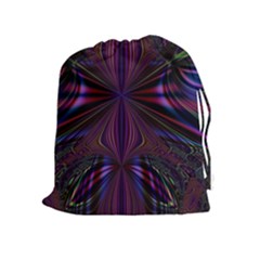 Abstract Abstract Art Fractal Drawstring Pouch (xl) by Sudhe