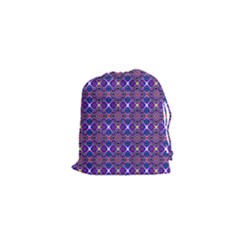 Background Pattern Geometrical Drawstring Pouch (xs) by Sudhe