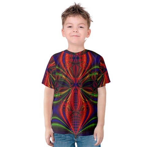 Abstract Art Fractal Kids  Cotton Tee by Sudhe