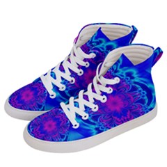 Digital Art Artwork Fractal Color Abstact Women s Hi-top Skate Sneakers by Pakrebo