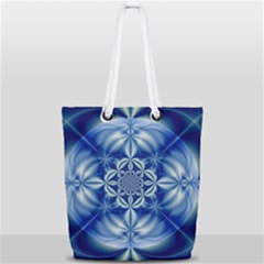 Abstract Art Artwork Fractal Design Full Print Rope Handle Tote (small) by Pakrebo