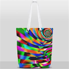 Abstract Art Artwork Digital Art Color Full Print Rope Handle Tote (small) by Pakrebo