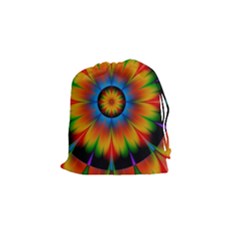 Abstract Digital Art Artwork Drawstring Pouch (small) by Pakrebo