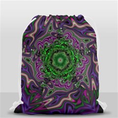 Digital Art Artwork Fractal Pattern Drawstring Bag (small) by Pakrebo