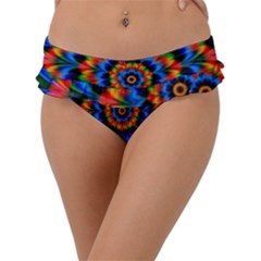 Abstract Digital Art Artwork Frill Bikini Bottom by Pakrebo