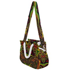 Fractal Art Artwork Design Art Pattern Rope Handles Shoulder Strap Bag by Pakrebo