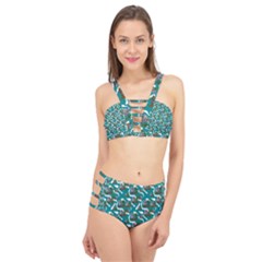 Koala Bears Pattern Cage Up Bikini Set by bloomingvinedesign