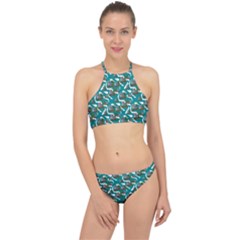 Koala Bears Pattern Racer Front Bikini Set by bloomingvinedesign