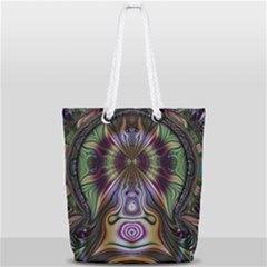 Digital Art Fractal Artwork Full Print Rope Handle Tote (small) by Pakrebo
