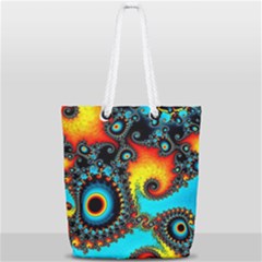 Artwork Fractal Digital Art Full Print Rope Handle Tote (small) by Pakrebo
