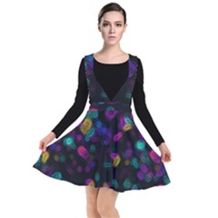 Neon Brushes                    Plunge Pinafore Dress by LalyLauraFLM