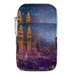 City Lights Skyline Buildings Waist Pouch (small) by Wegoenart