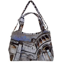 Building Architecture Columns Double Compartment Shoulder Bag by Wegoenart