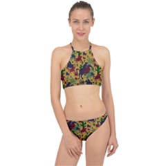 Cowboys Pattern Racer Front Bikini Set by bloomingvinedesign