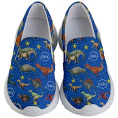 Dinosaurs Pattern Kids  Lightweight Slip Ons by NiOng