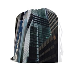 Architecture Frankfurt Reflection Drawstring Pouch (xxl) by Wegoenart