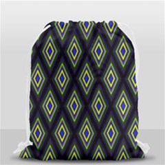 Colorful Diamonds Variation 2 Drawstring Bag (small) by bloomingvinedesign