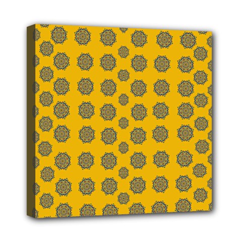 Sensational Stars On Incredible Yellow Mini Canvas 8  X 8  (stretched) by pepitasart