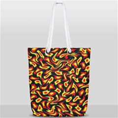 Hs Rby 3 Full Print Rope Handle Tote (small) by ArtworkByPatrick