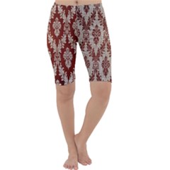 Baroque Mill Fabric Cropped Leggings  by DeneWestUK