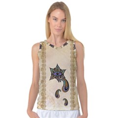 The Fantasy Eye, Mandala Design Women s Basketball Tank Top by FantasyWorld7