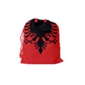 Albania Flag Drawstring Pouch (Medium) View2