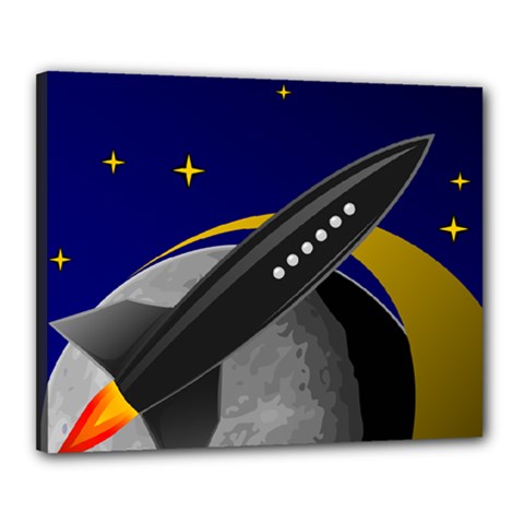 Science Fiction Sci Fi Sci Fi Logo Canvas 20  X 16  (stretched) by Pakrebo