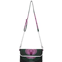 Fractal Traditional Fractal Hypnotic Mini Crossbody Handbag by Pakrebo
