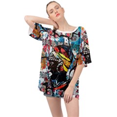 Image 1 Oversized Chiffon Top by TajahOlsonDesigns