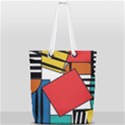 Design 9 Full Print Rope Handle Tote (Small) View1