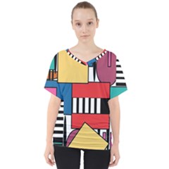 Tajah Olson Designs  V-neck Dolman Drape Top by TajahOlsonDesigns