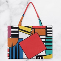 Design 9 Zipper Medium Tote Bag by TajahOlsonDesigns